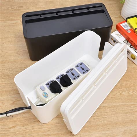 electrical cord storage box|extra large cable management box.